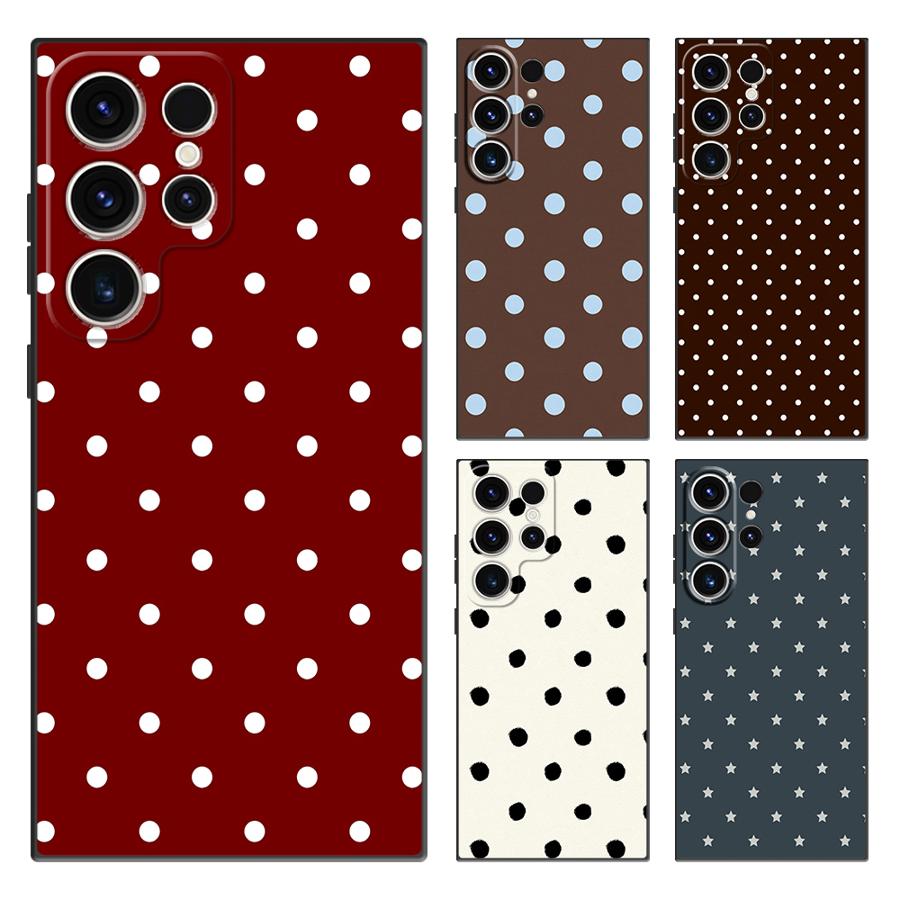 Tablet S9 Fe Accessories - Coque de téléphone rétro à pois