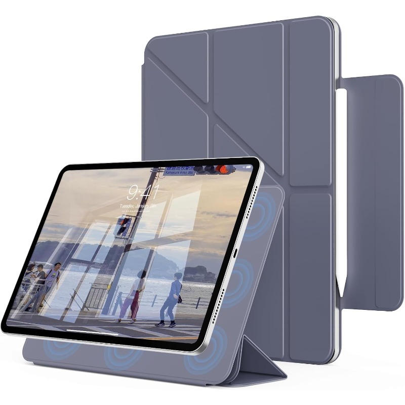 Ipad Cover Folio - Étui magnétique pliable en Y pour