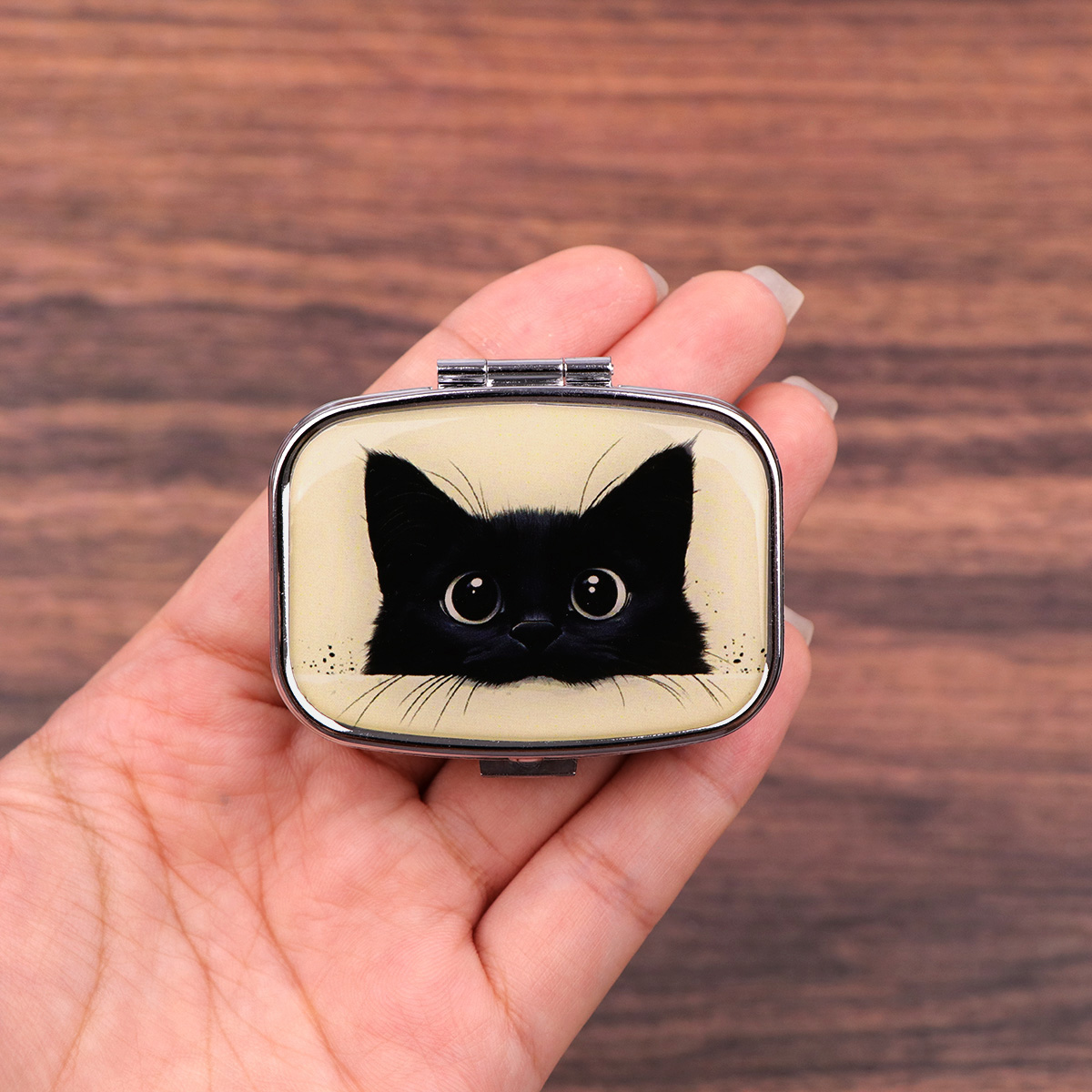 Tablet Accessories Case - Organisateur de pilules de voyage chat