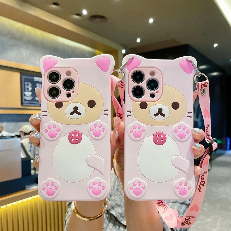 Tablet S9 Fe Accessories - Coque de téléphone 3D mignonne Rilakkuma