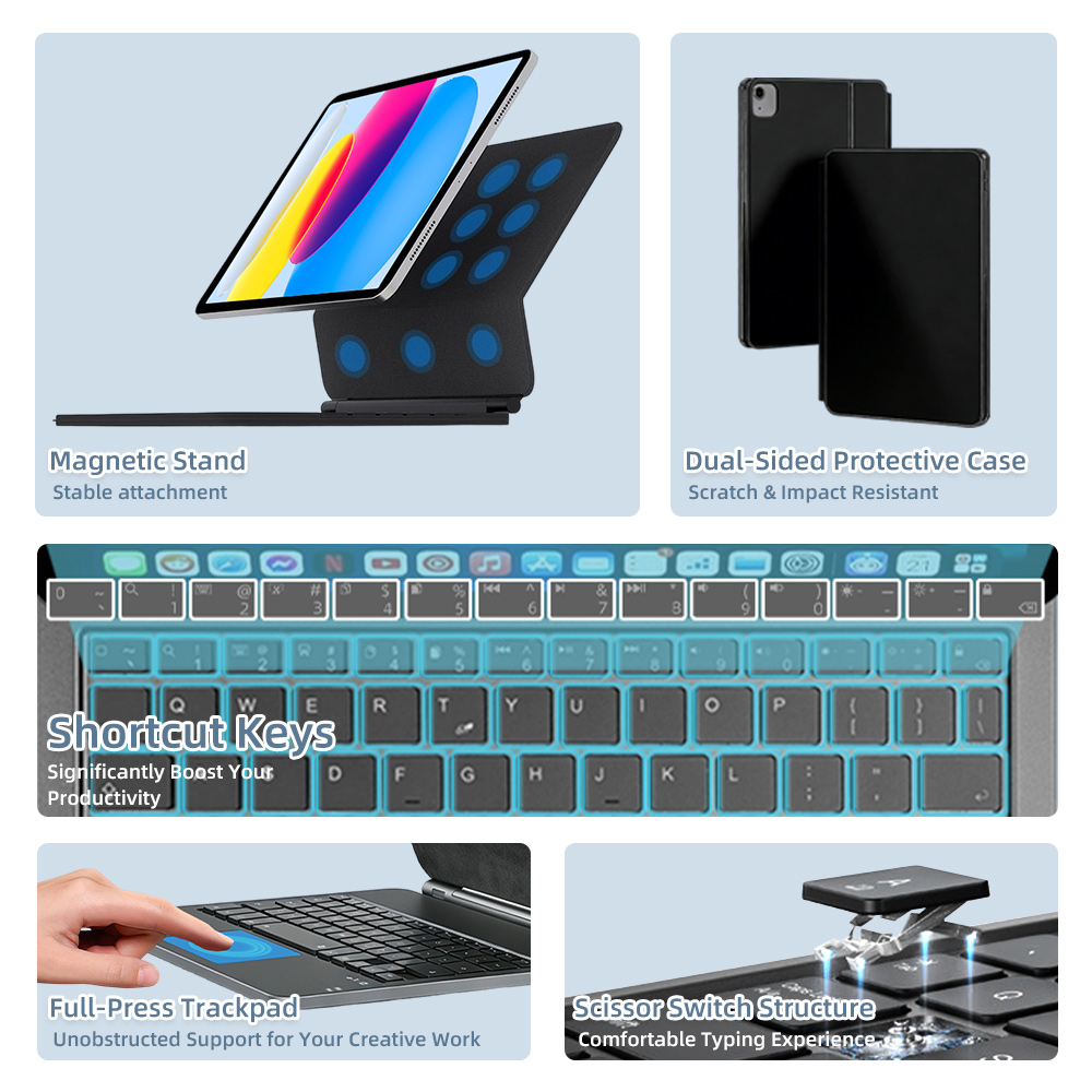 Clavier Magique 2026 avec Blue - Tablet Accessories Case avis et prix