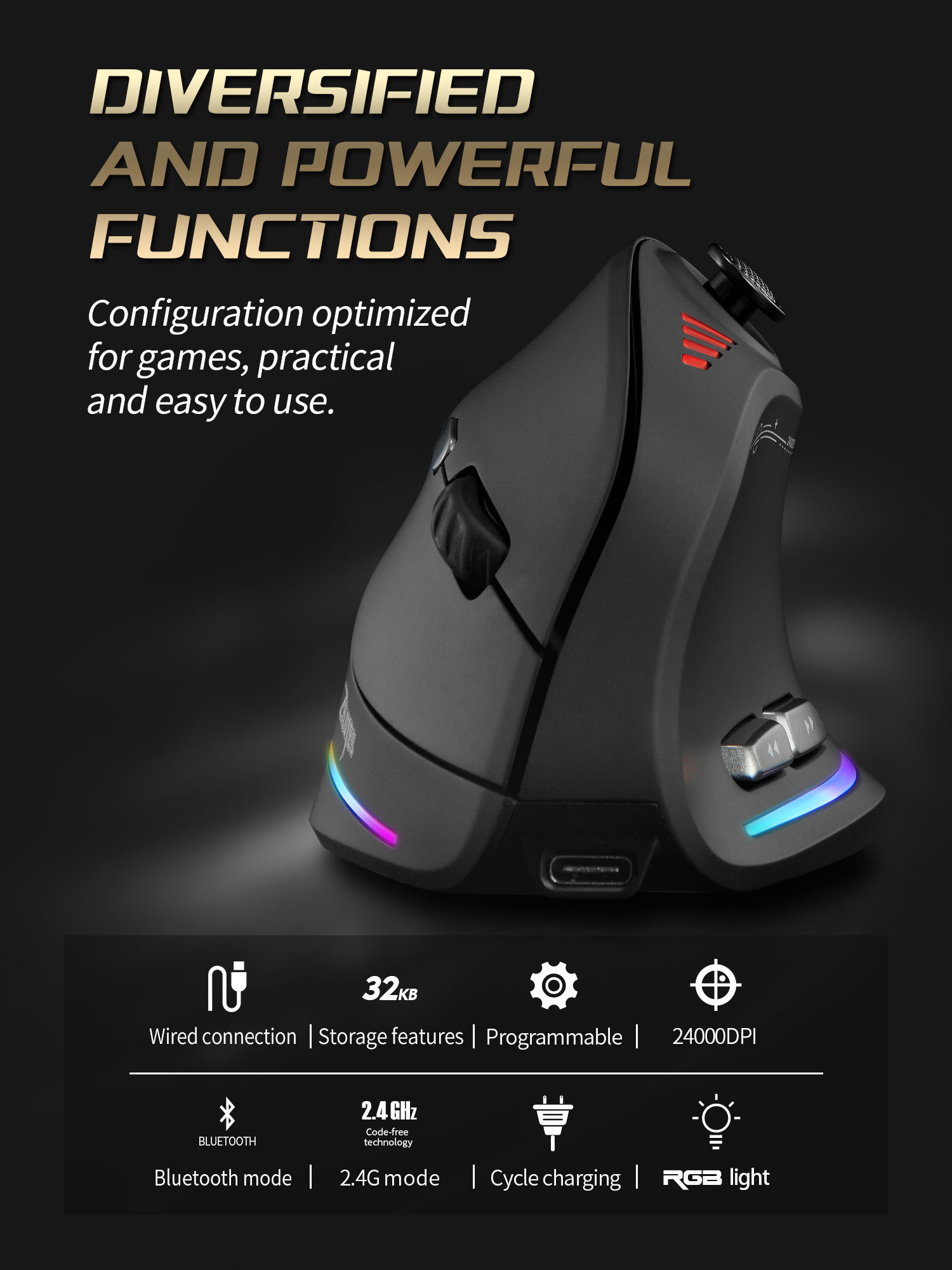 Jomaa – souris verticale sans  - Tablet Gaming Accessories avis et prix